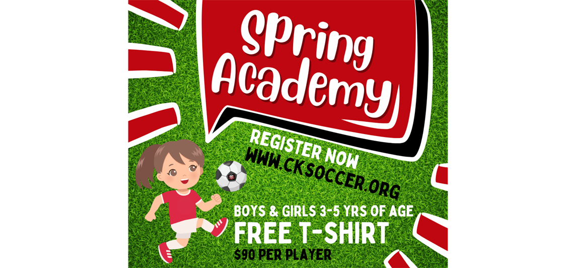 2026 Spring Academy for boys & girls 3 - 5 yrs of age