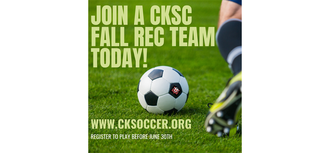 2026 Fall Recreational Registration is open!!!